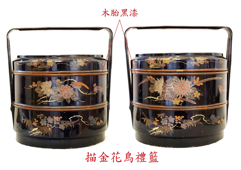 圖1：描金花鳥禮籃-1