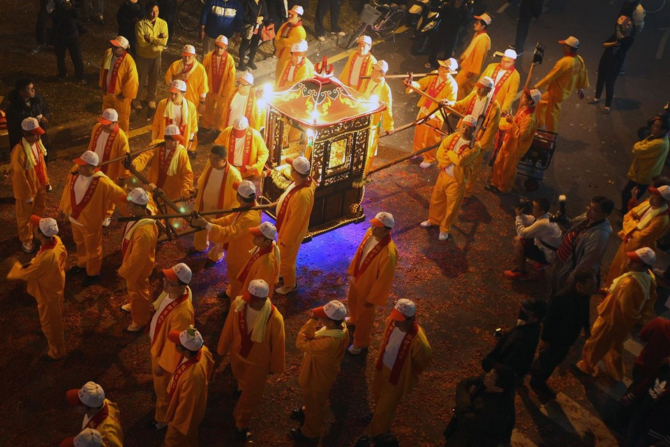 圖3：艋舺青山宮暗訪暨遶境，圖片截自臺灣宗教文化地圖，攝影者趙守彥