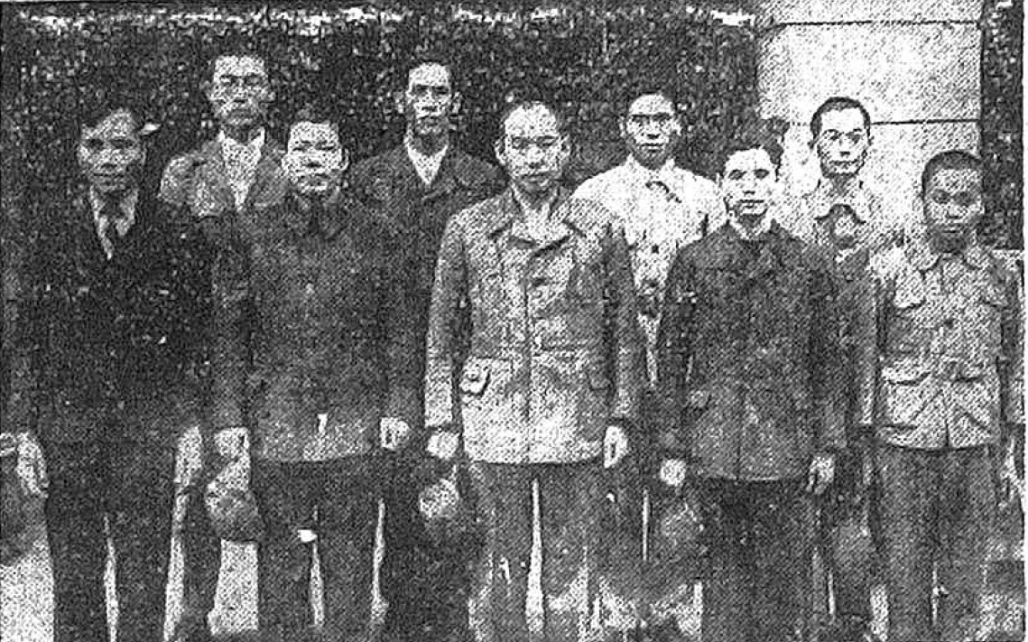 圖1：奉祝驛傳臺灣代表選手（資料來源：臺灣日日新報）