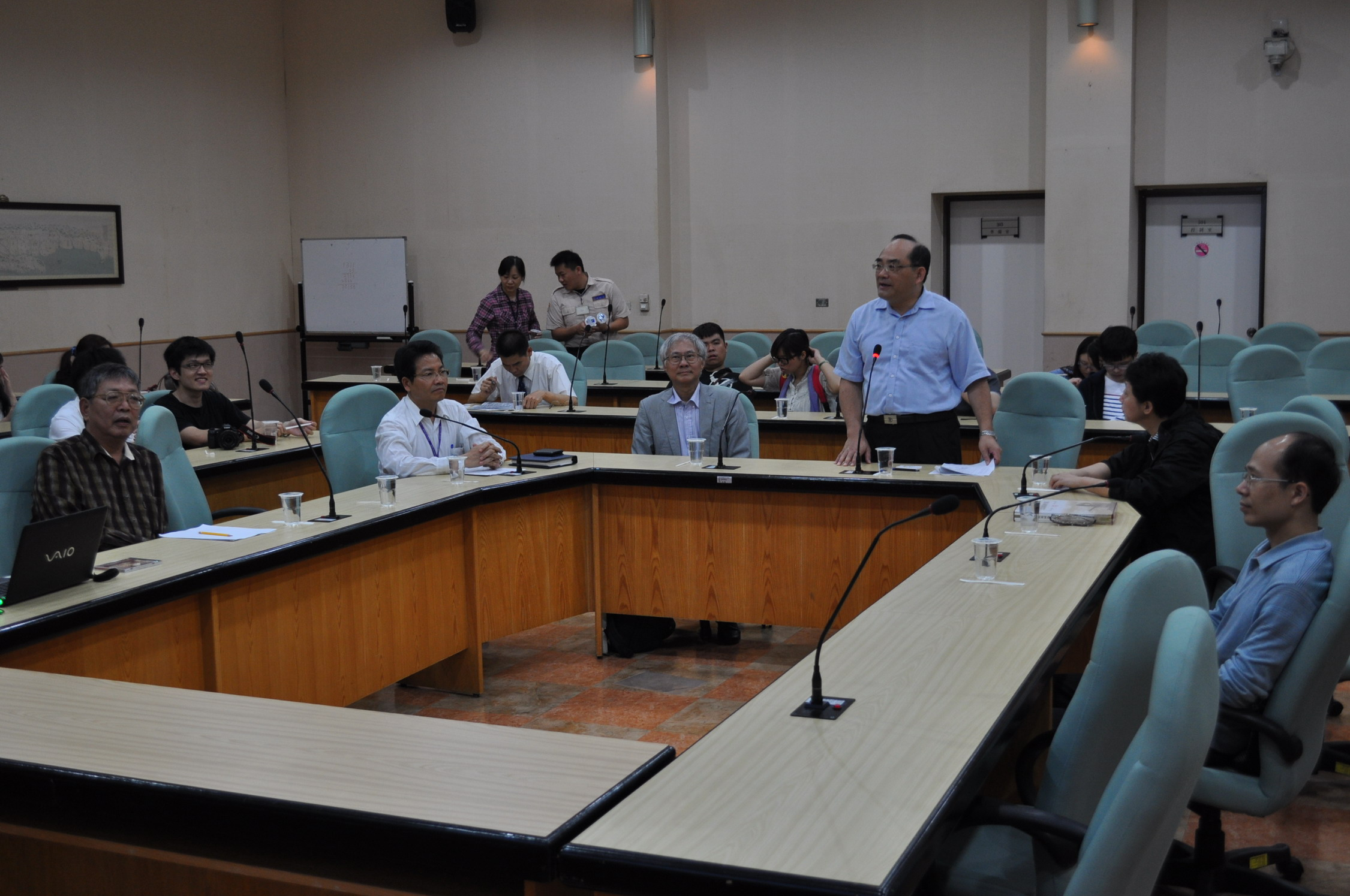 圖1.本館張鴻銘館長致歡迎詞