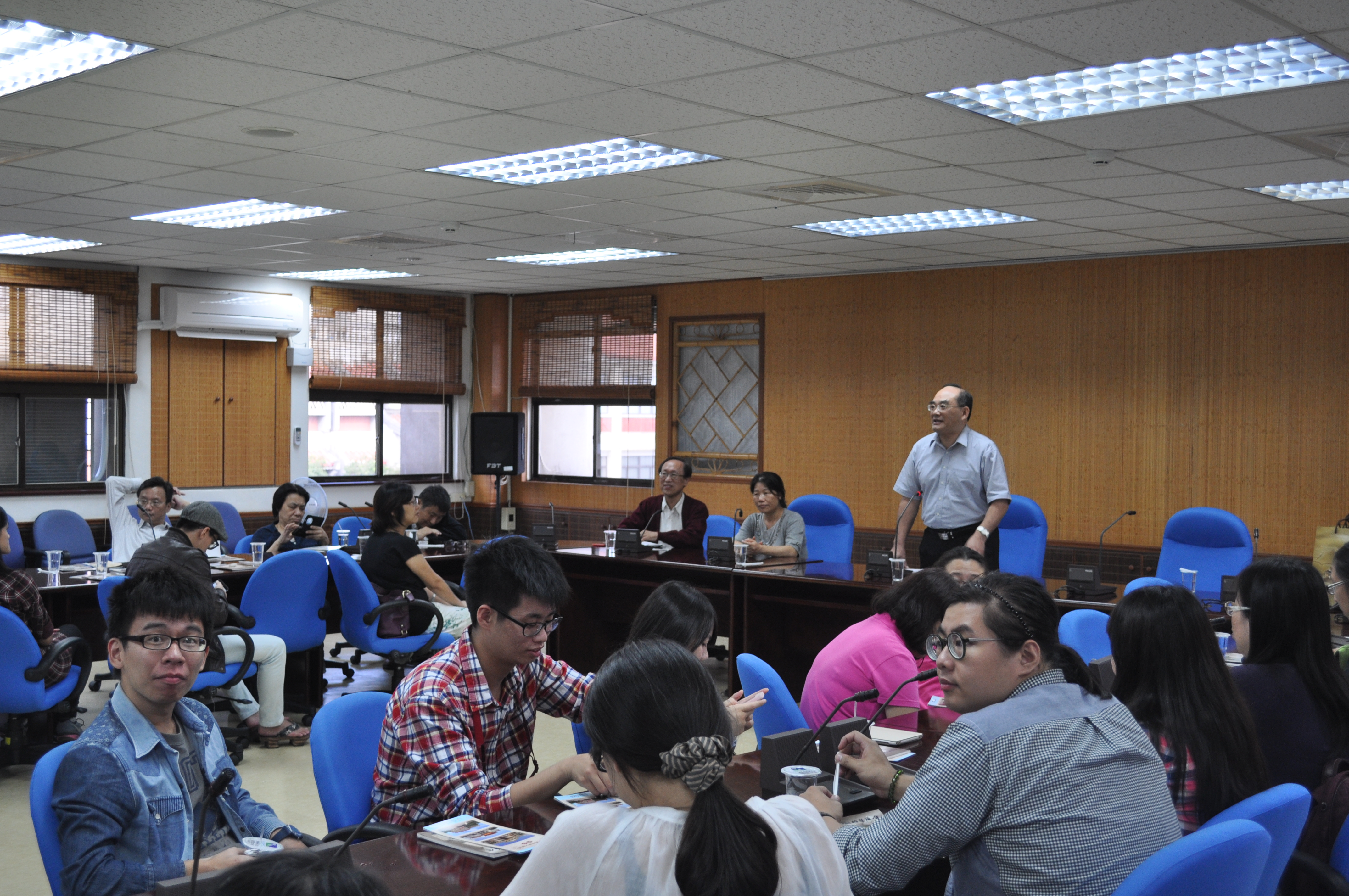 圖1：本館張鴻銘館長致歡迎詞