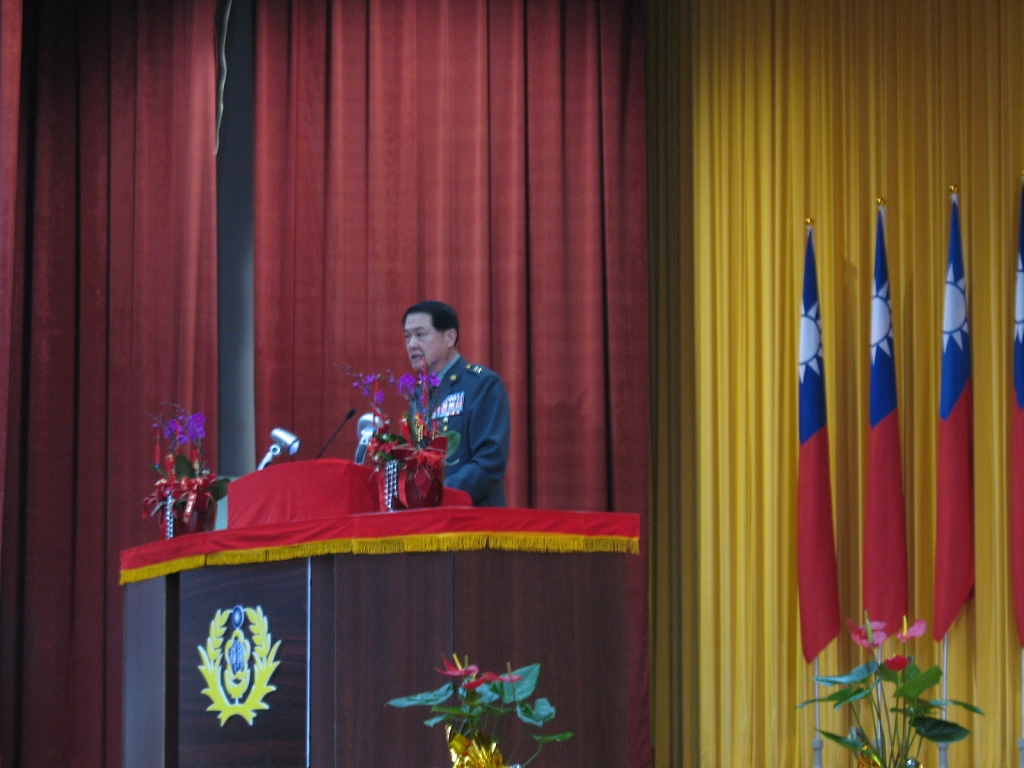 圖1：指揮官湯家坤中將致詞