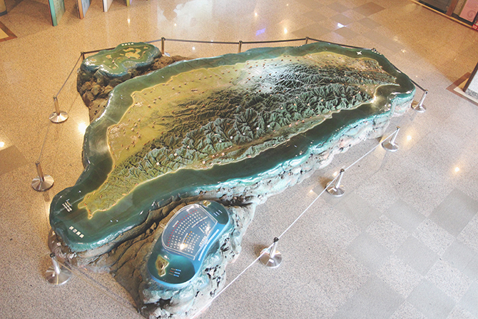 The model of Taiwan map Terrain Model of Taiwan_pic