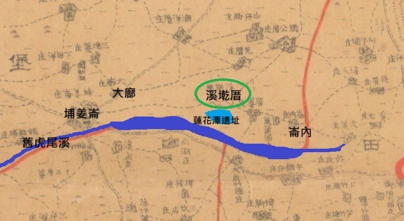 圖2：溪墘厝位置