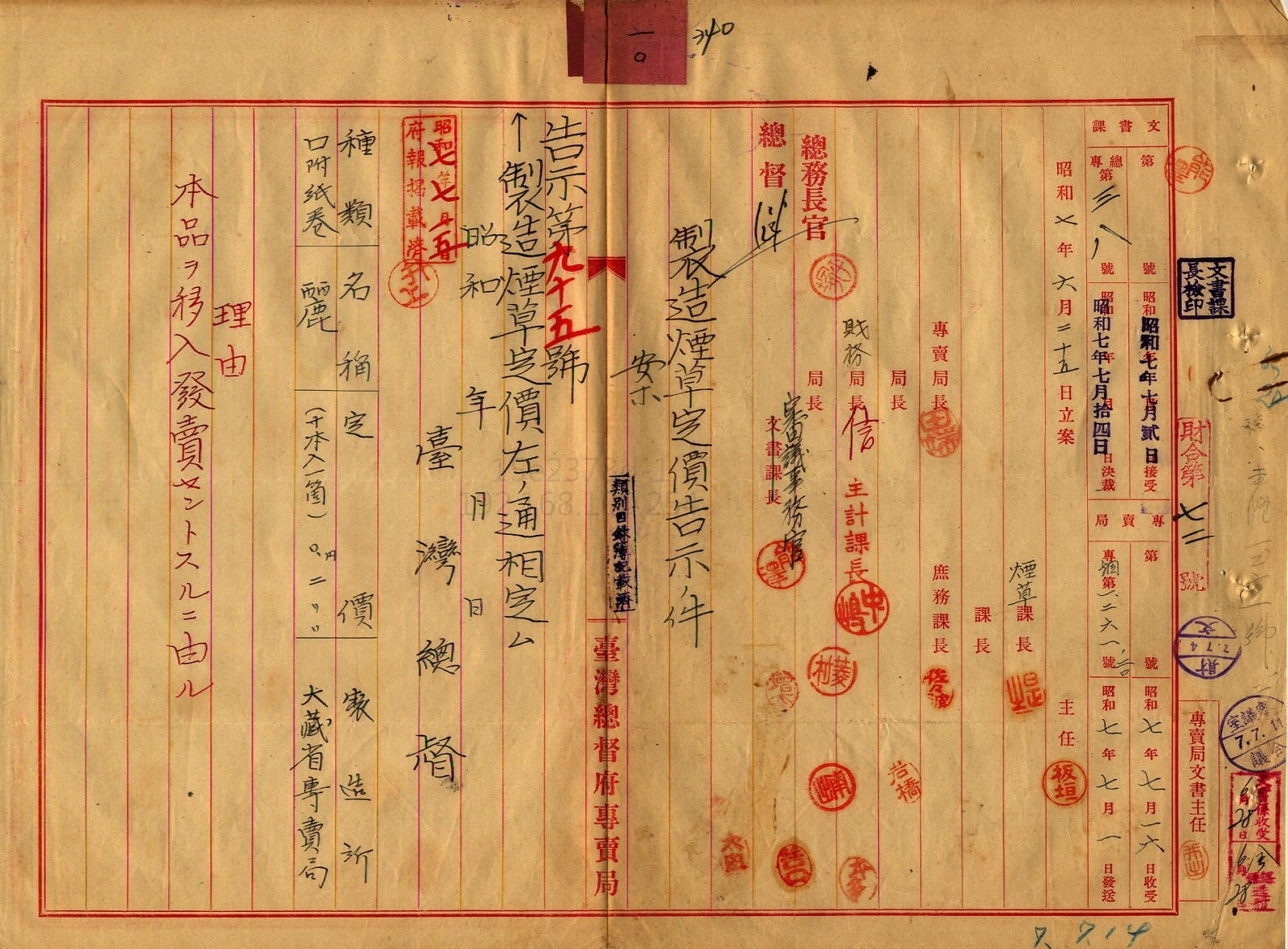 圖8：1932年女性用香菸-麗（うらら，urara）-2，掃描號：00100933000100343。