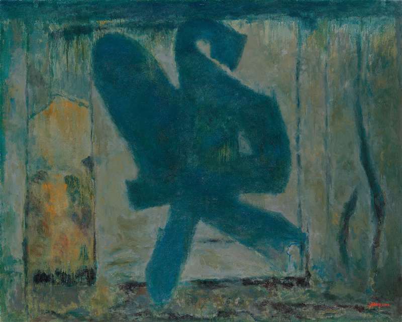 黃照芳老師作品: 惑 (2009年  100F  油畫)