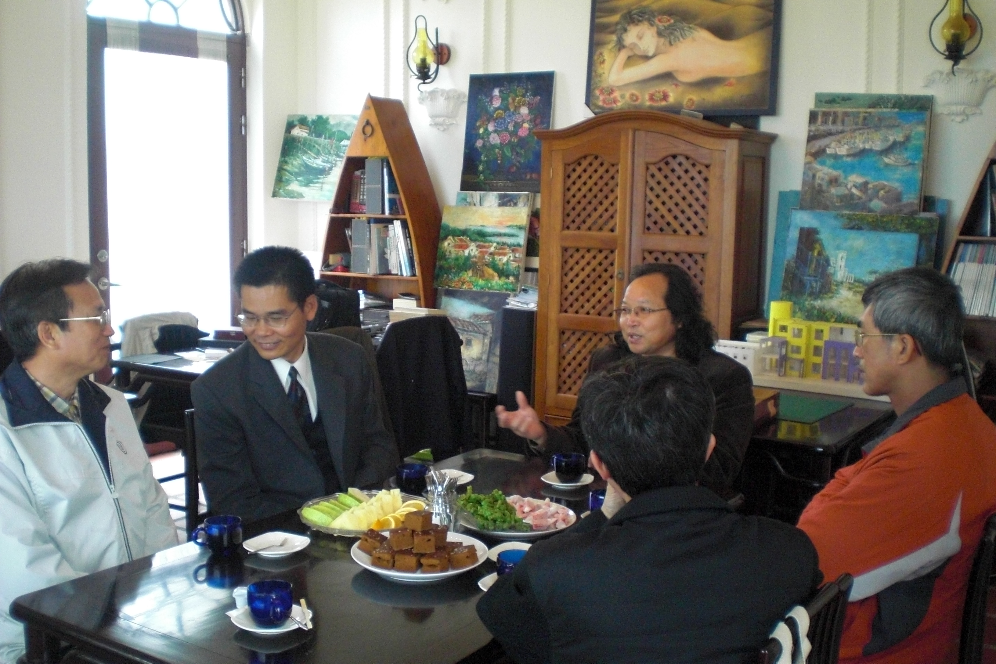 劉主任秘書澤民一行會見澎湖縣文物學會陳瑞興理事長