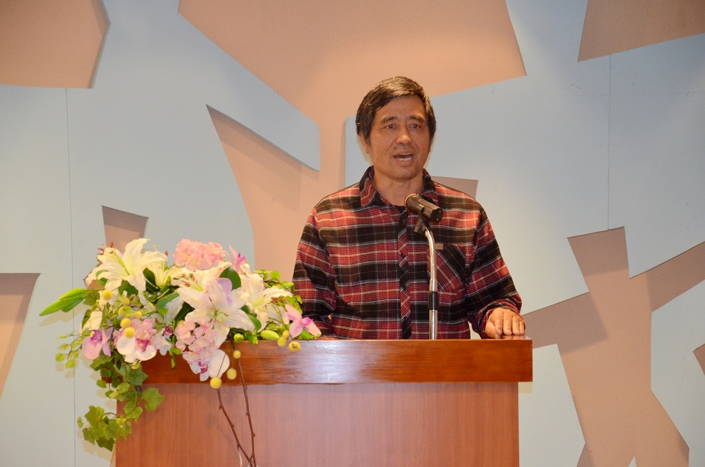 圖7：合辦單位南投縣陶藝學會張敏浩理事長致詞