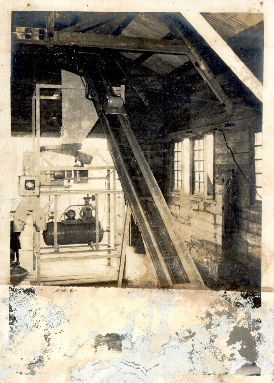 加碘機與輸送帶