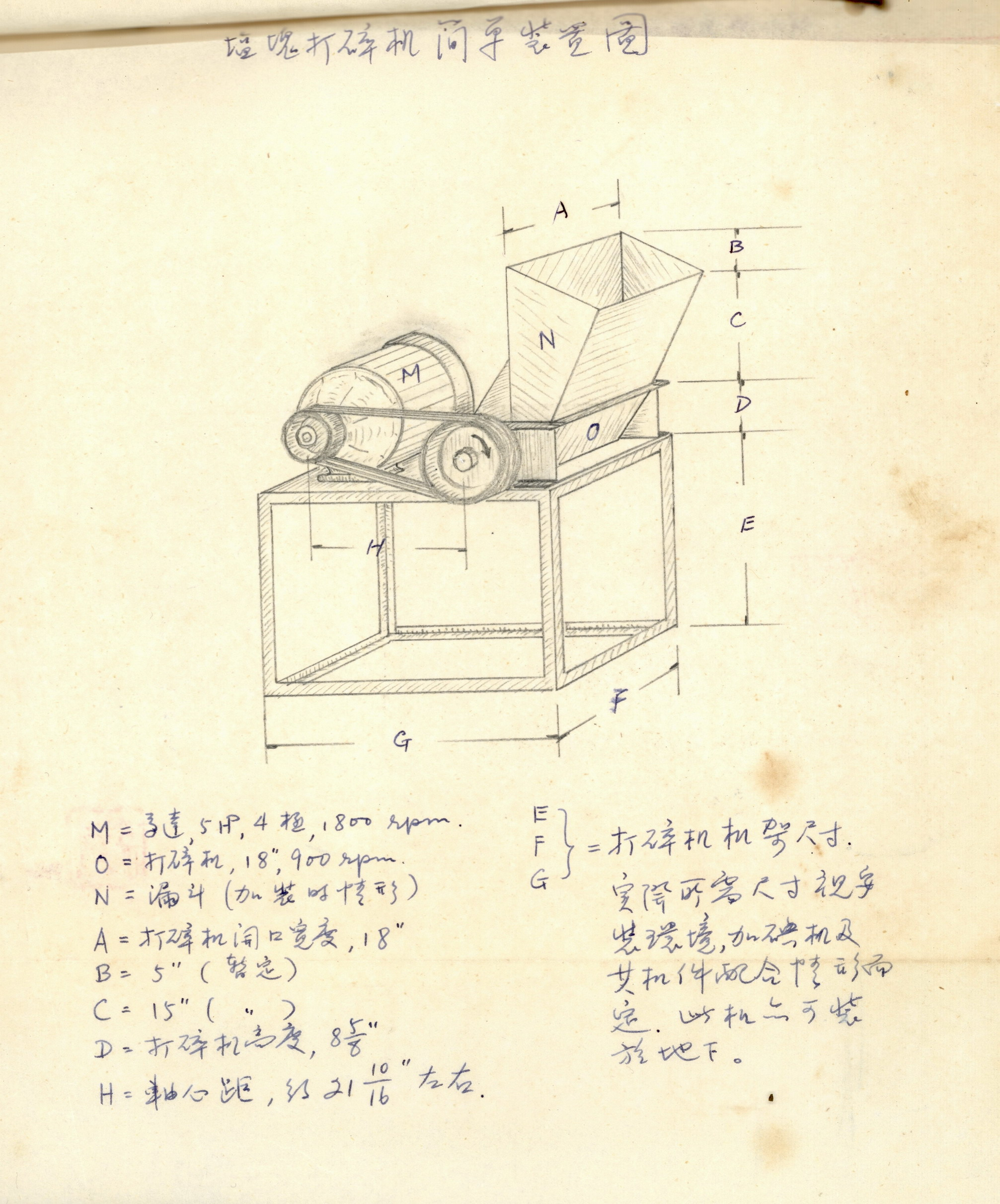 美製鹽塊打碎機(加碘前使用)