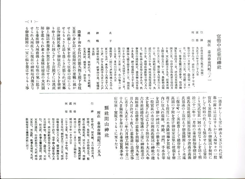 本書內文：神社部份內容