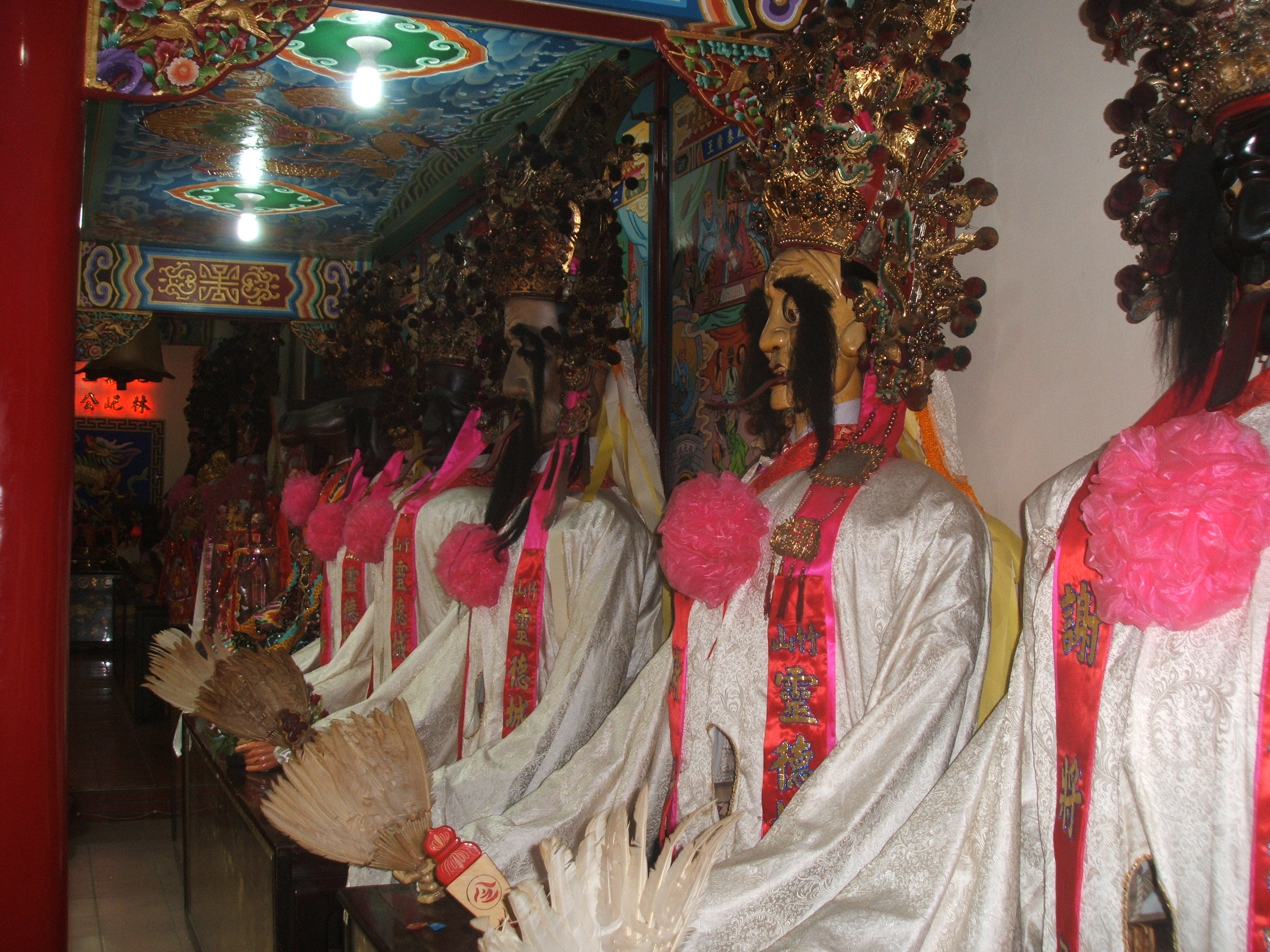 竹山城隍廟內各種造型謝將軍