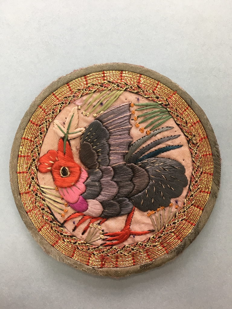 圖8：花鳥圖案繡片