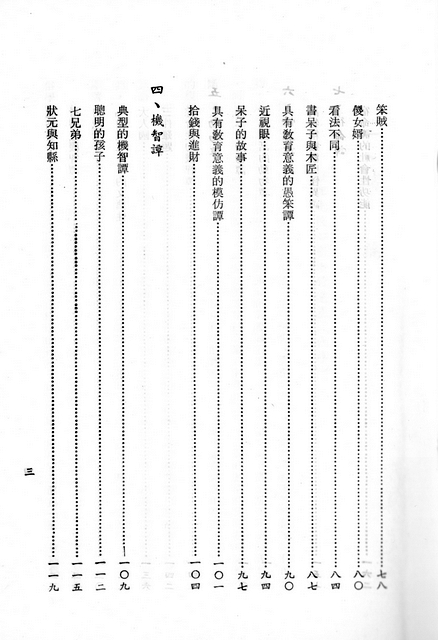 《臺灣民間文學研究》目次頁之三