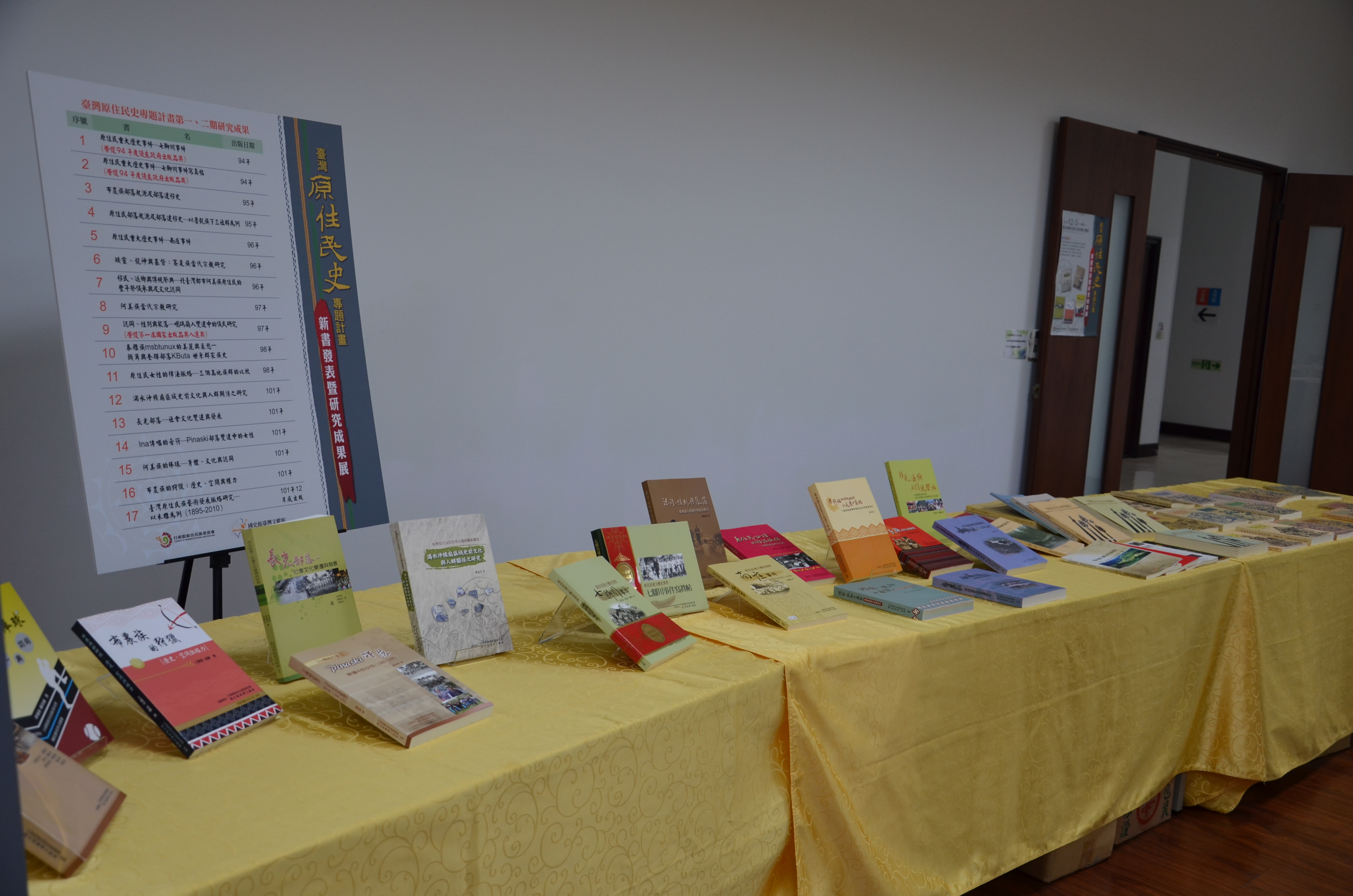 本館原住民史計畫相關研究成果