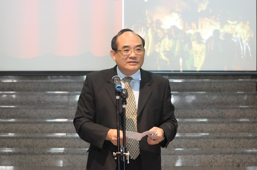 本館張鴻銘館長致歡迎詞