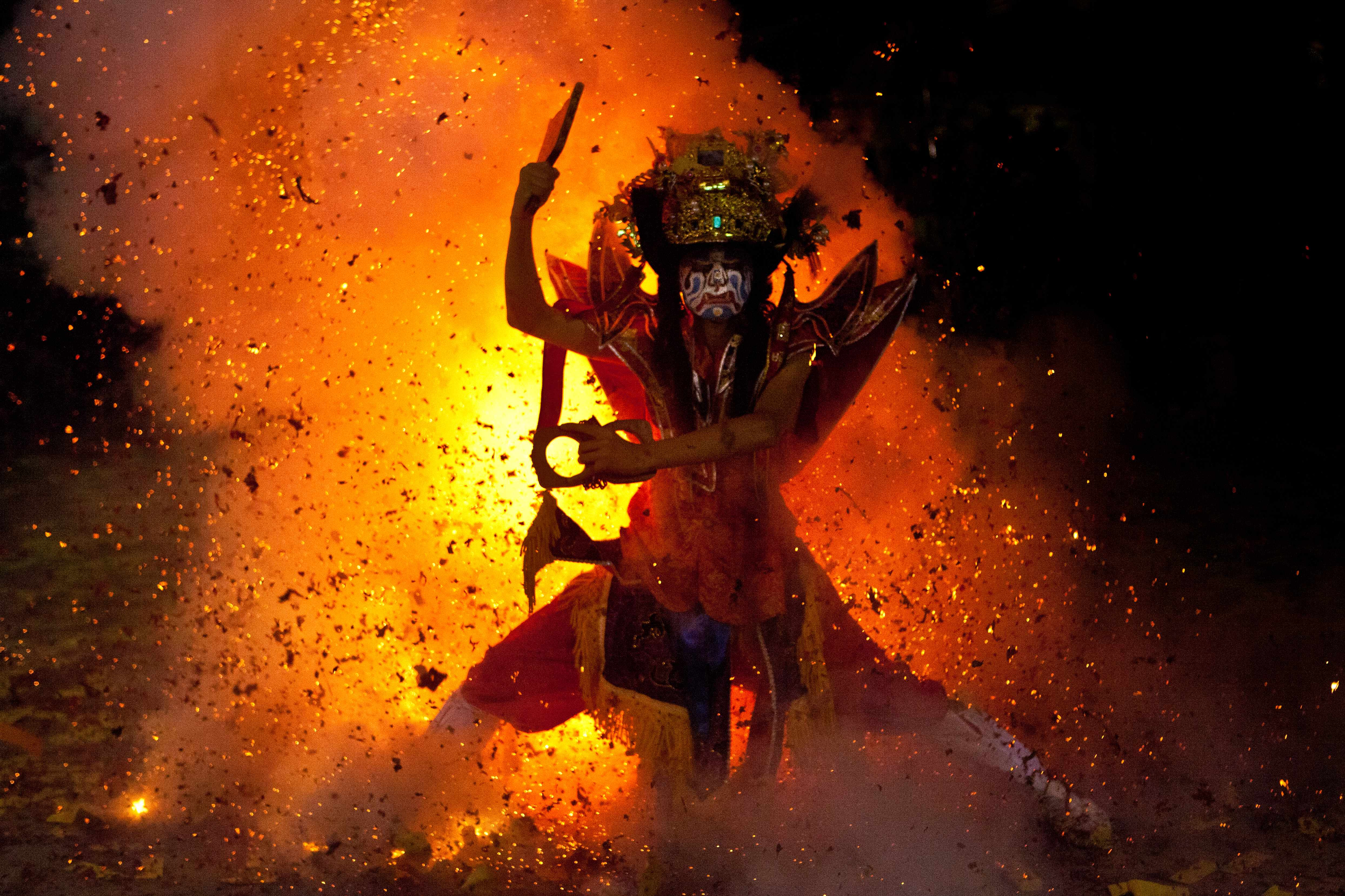 圖一︰神威／茆庸正攝／「印象臺灣　民俗節慶」特展展件