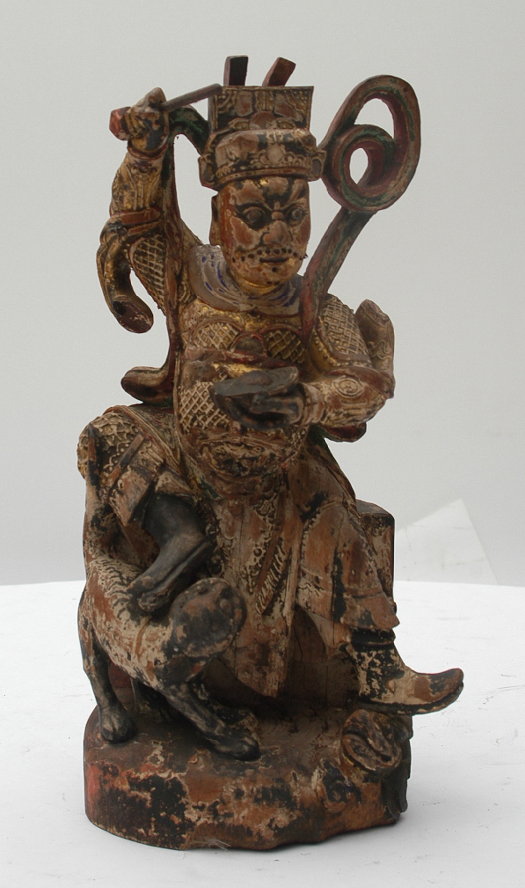 圖：武財神趙公明騎虎神像（館藏號82-001）