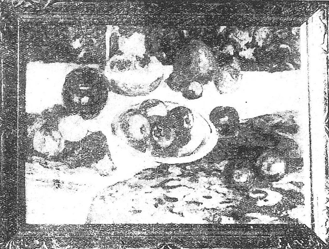 圖3：特選作品的廖繼春〈靜物〉（資料來源：漢珍版臺灣日日新報）