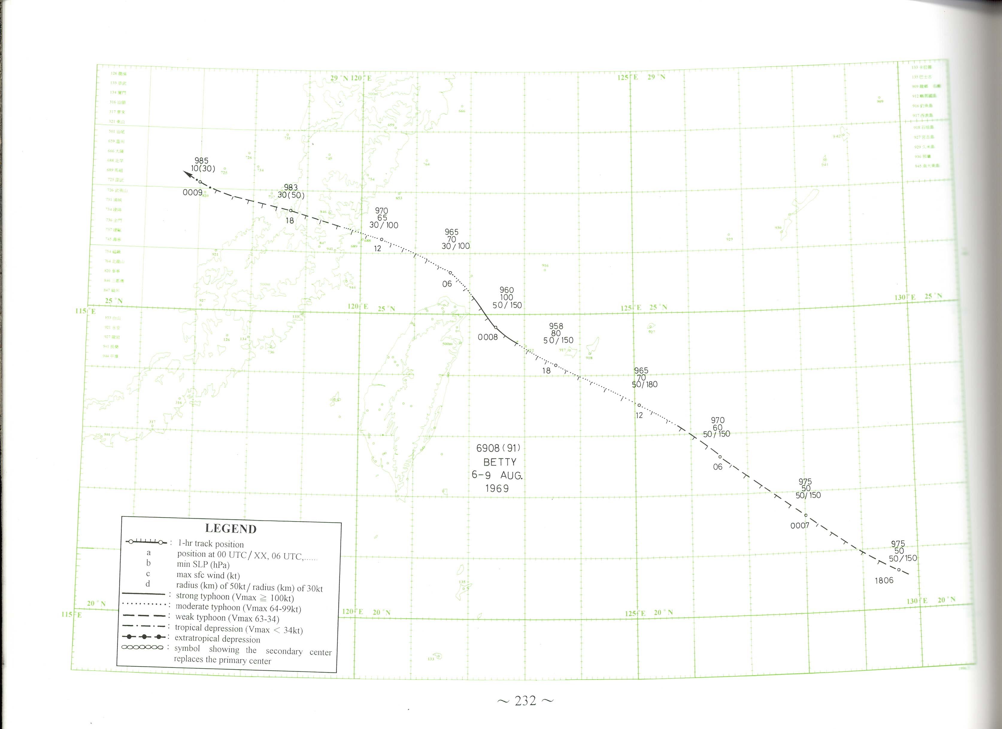 《百年侵台颱風路徑圖集》內頁2