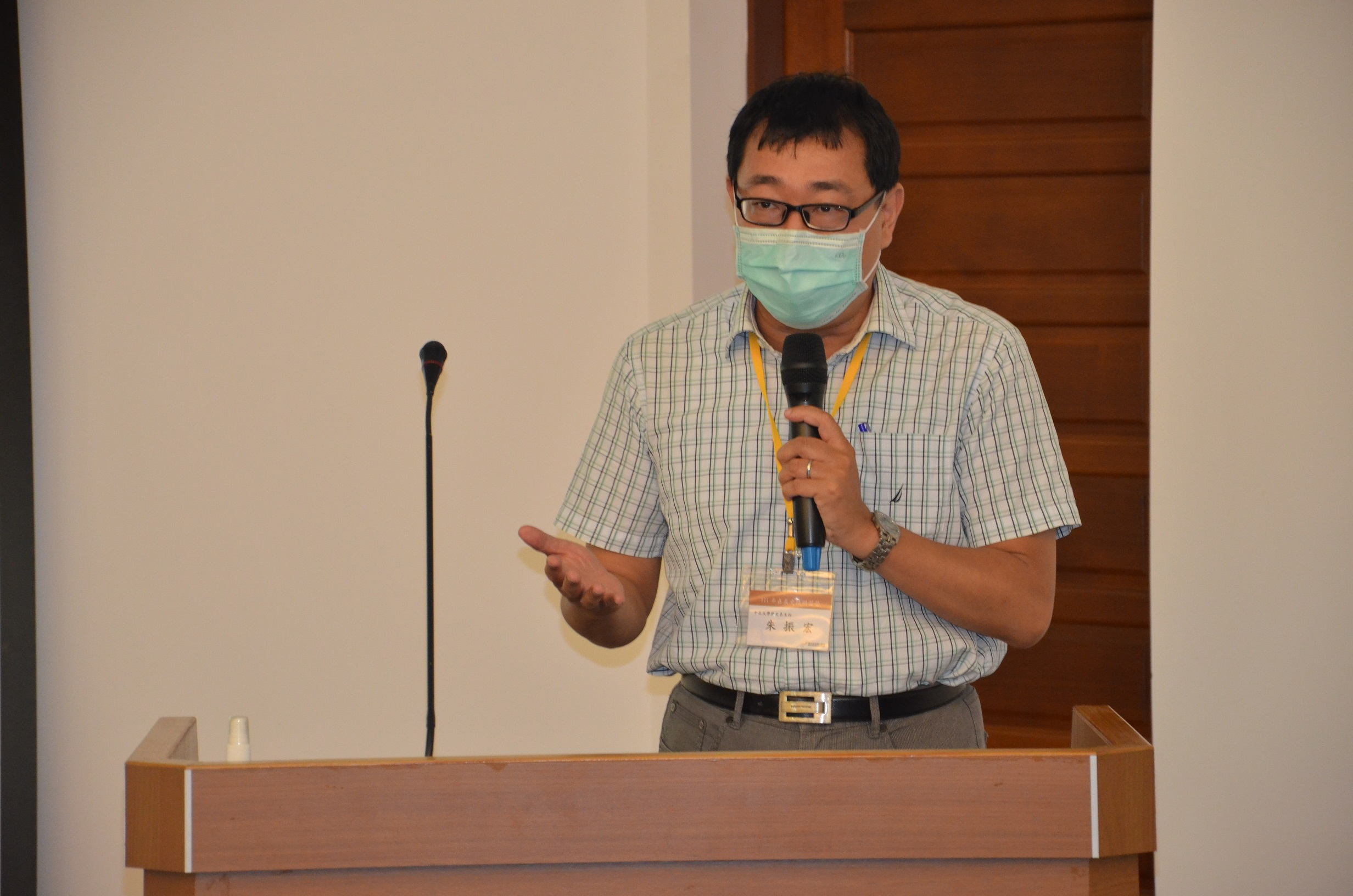 圖4：中正大學歷史學系朱振宏主任致詞