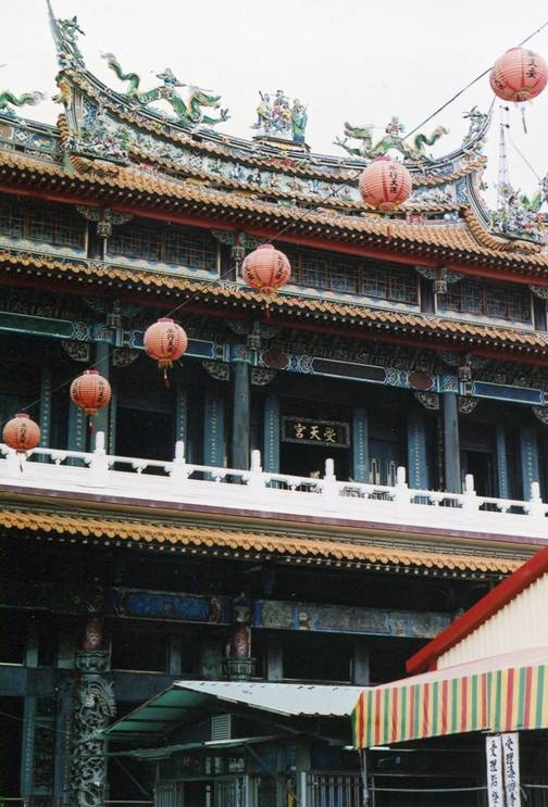 圖1：臺灣玄天上帝知名廟宇南投縣名間鄉受天宮（老照片）