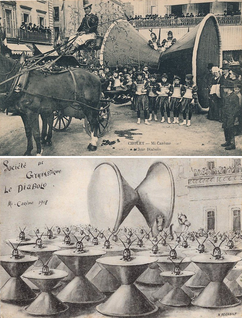 圖4：歐洲的扯鈴遊行，約在1907年（image musicales stories網站）