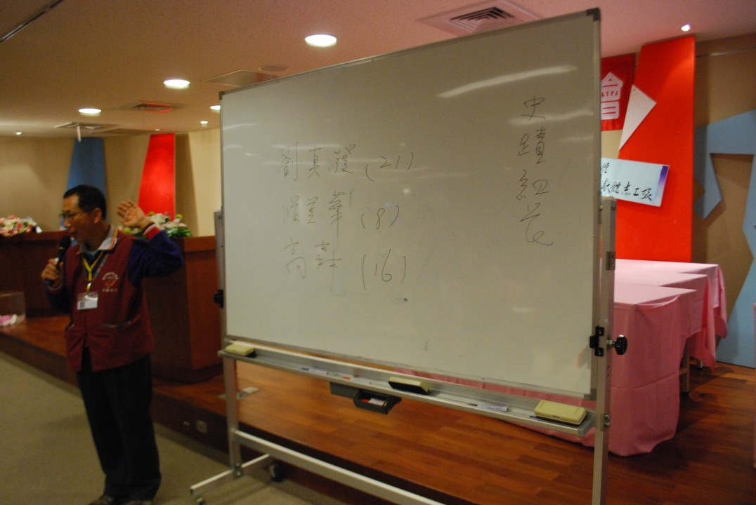 圖9.志工幹部選舉計票情形