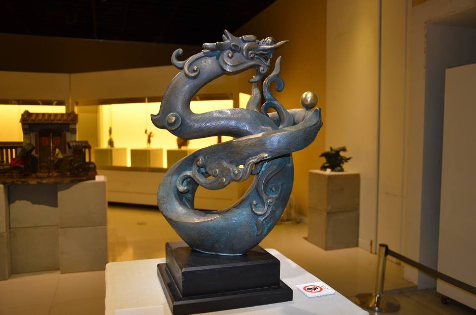 圖7：祥龍獻瑞 / 銅雕 /  蕭啟郎作品