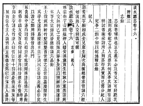 圖2：卷十六〈志餘 紀人〉一拓本影本
