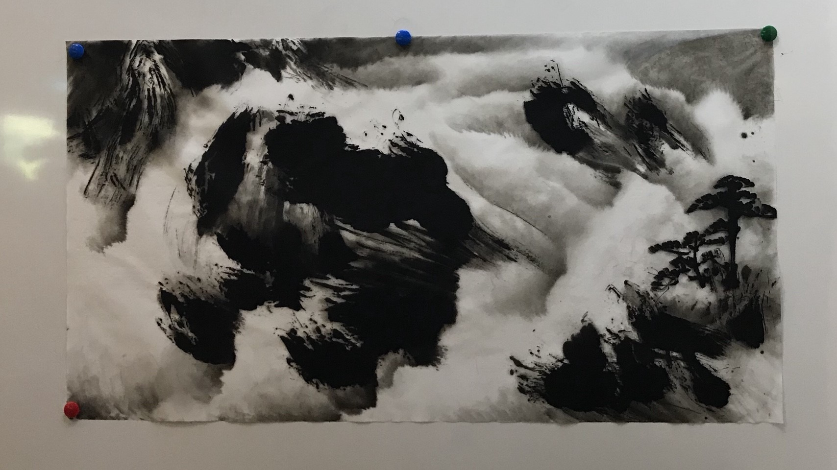 圖12：現場揮毫完成作品