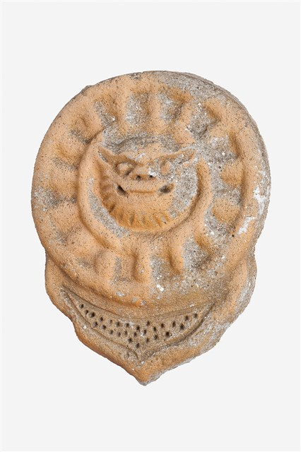圖7：石製獅像瓦當（本館館藏，登錄號：19970011892）