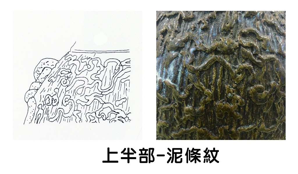 圖2：上半部-泥條紋