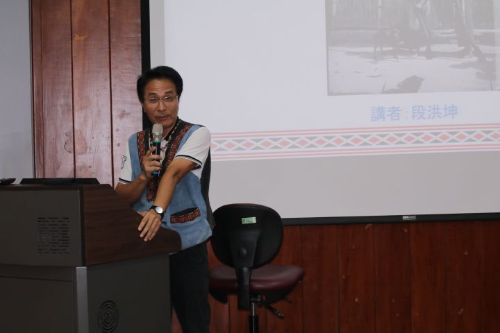 圖1：段洪坤總幹事演講