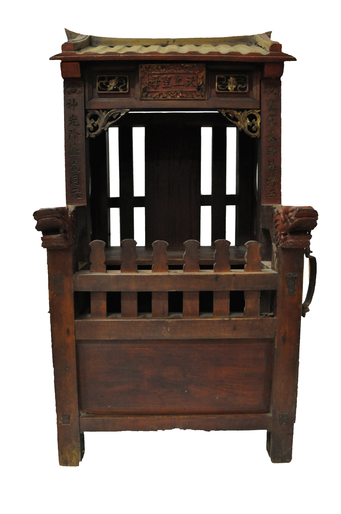 圖2：木製媽祖輦轎（本館館藏，登錄號：19940010704）