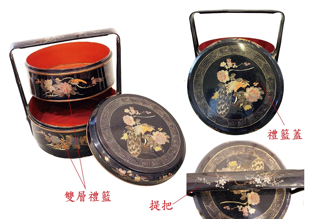 圖2：描金花鳥禮籃-2