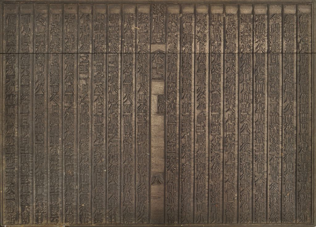 圖3：《淡水廳志》「卷十一〈風俗〉八」雕版（館藏號19980012580）