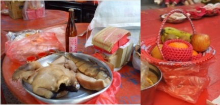 圖3：三牲四果（摘自《臺灣民俗文物辭彙類編》）