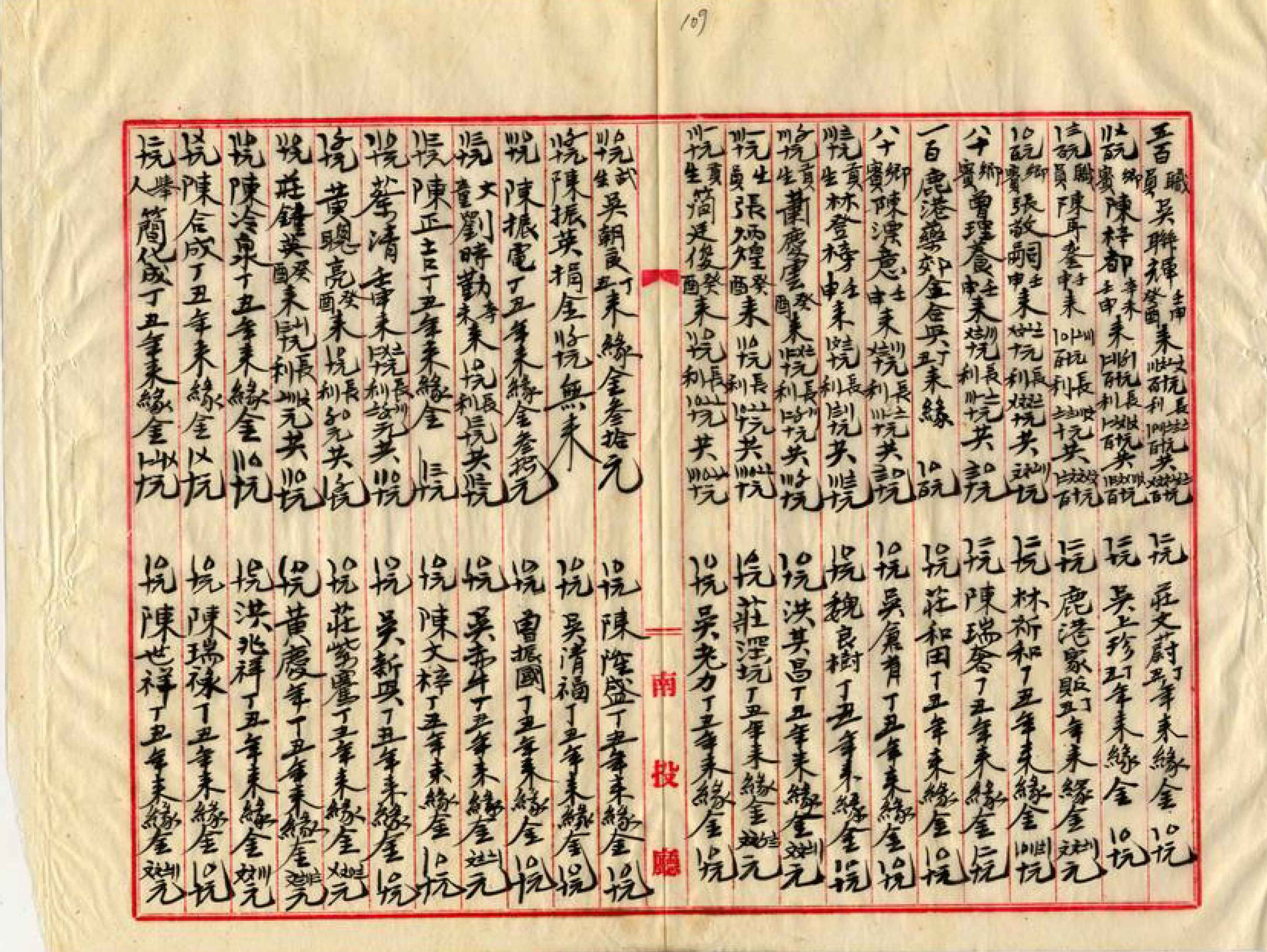 圖3-2〈永濟義渡所屬財產ニ關スル件〉，《臺灣總督府公文類纂》00004853019