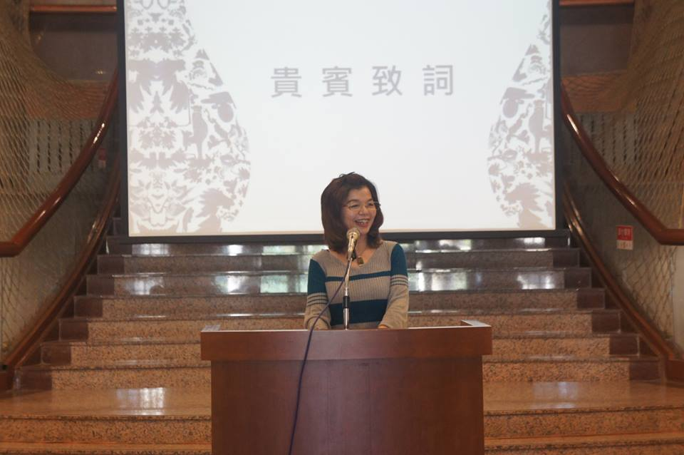 圖4：合辦單位彰化縣民俗文物協會洪郁存理事長致詞