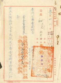 臺灣省專賣局公文