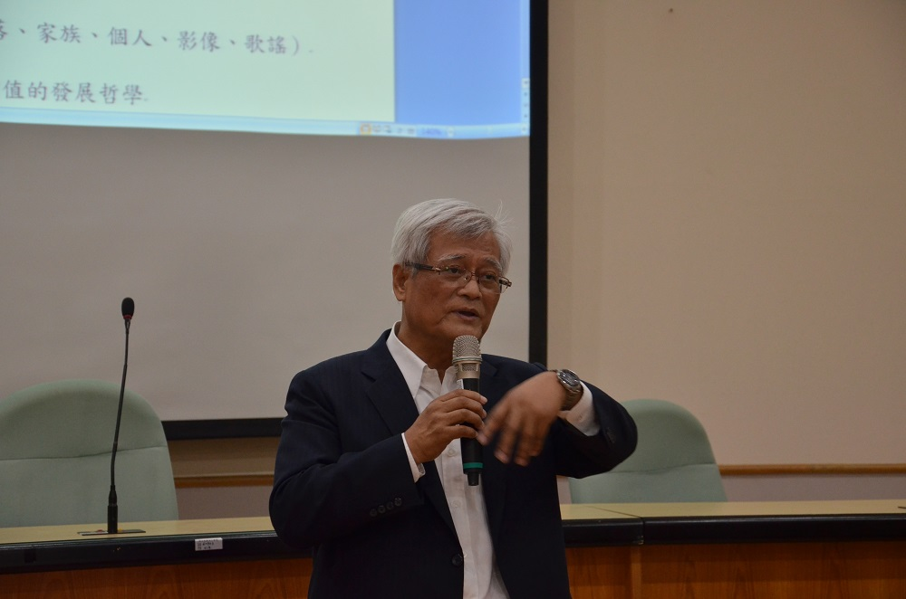 圖1：孫大川副院長演講