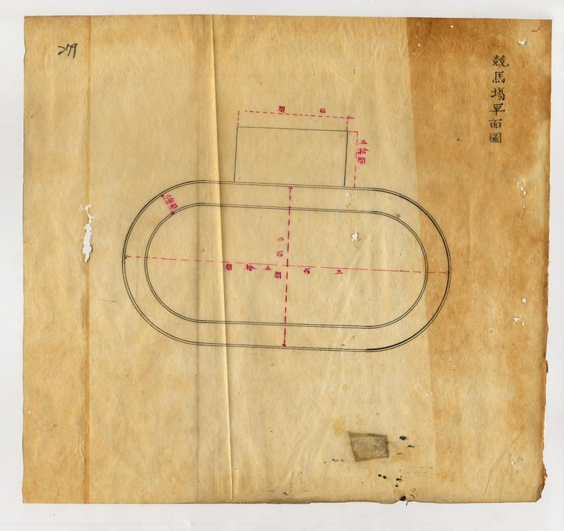 圖5：臺北賽馬場賽道平面配置圖