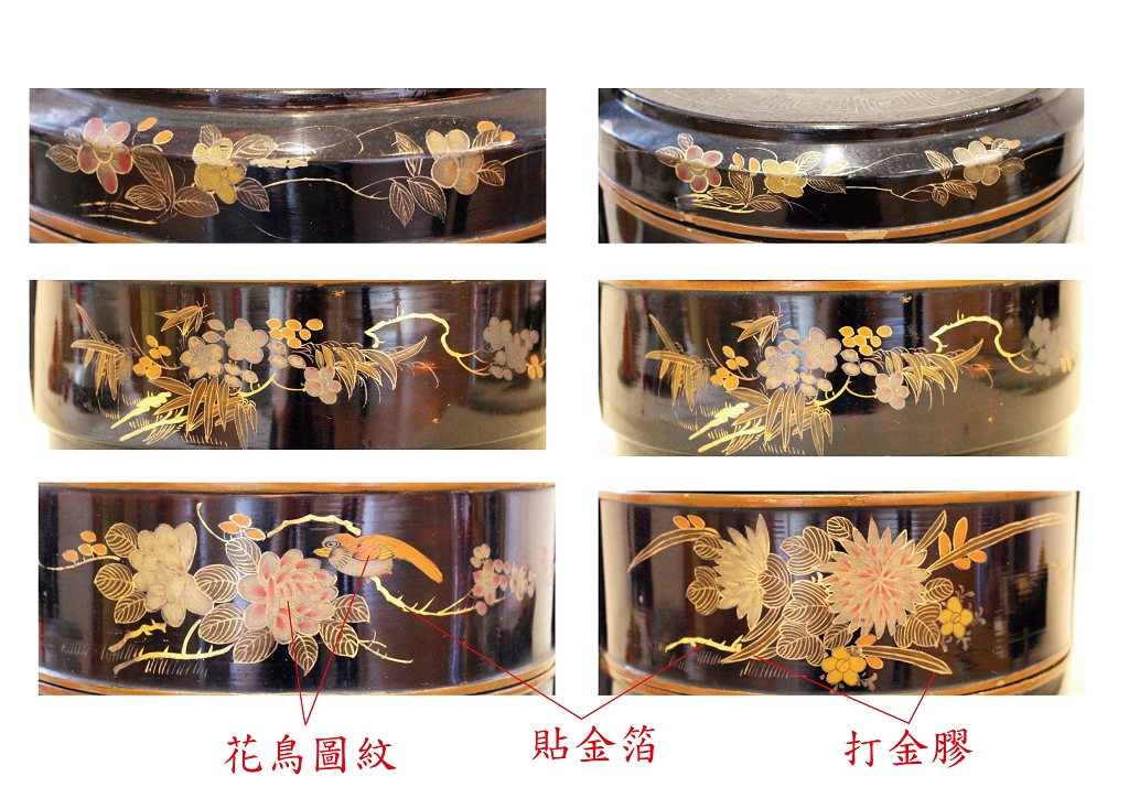 圖3：描金花鳥禮籃-3