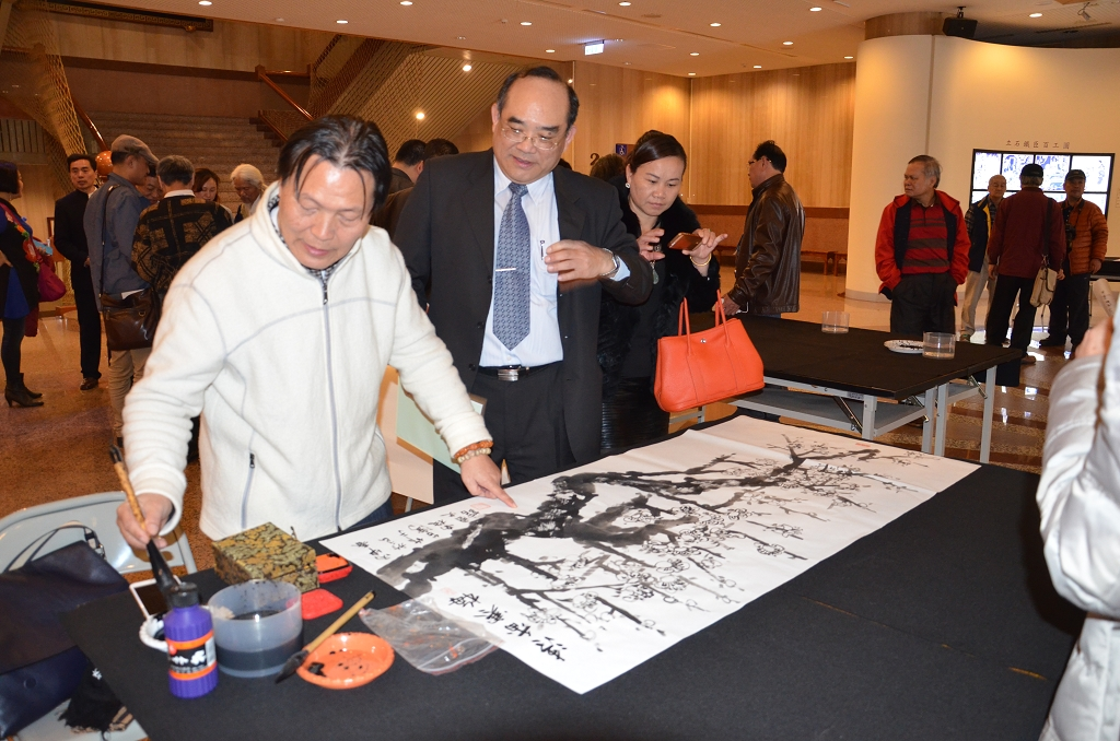 圖14：書畫家蔡於良創作