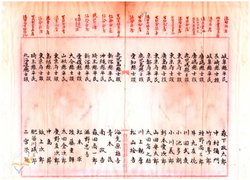 圖6：「文官普通試驗及第者報告」（1899年03月02日），〈明治三十二年乙種永久保存第二卷〉，《臺灣總督府檔案》，國史館臺灣文獻館，典藏號：00000370009。