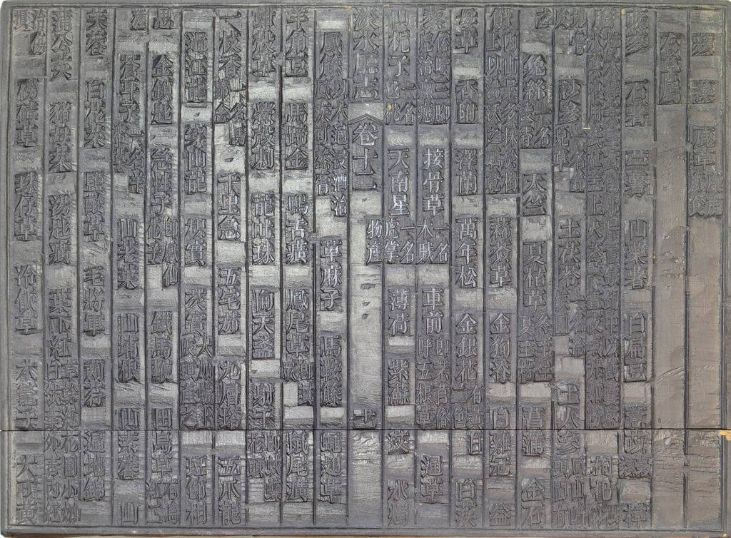 圖5：《淡水廳志》「卷十二〈物產〉十一」雕版（館藏號：19980012589）