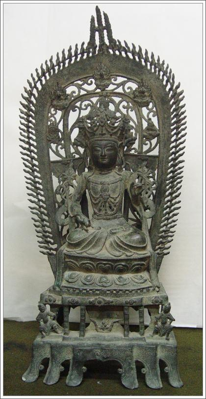 青銅器：觀世音菩薩（張平沼提供）