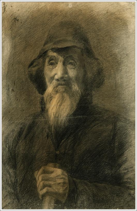 畫：堅毅的長者