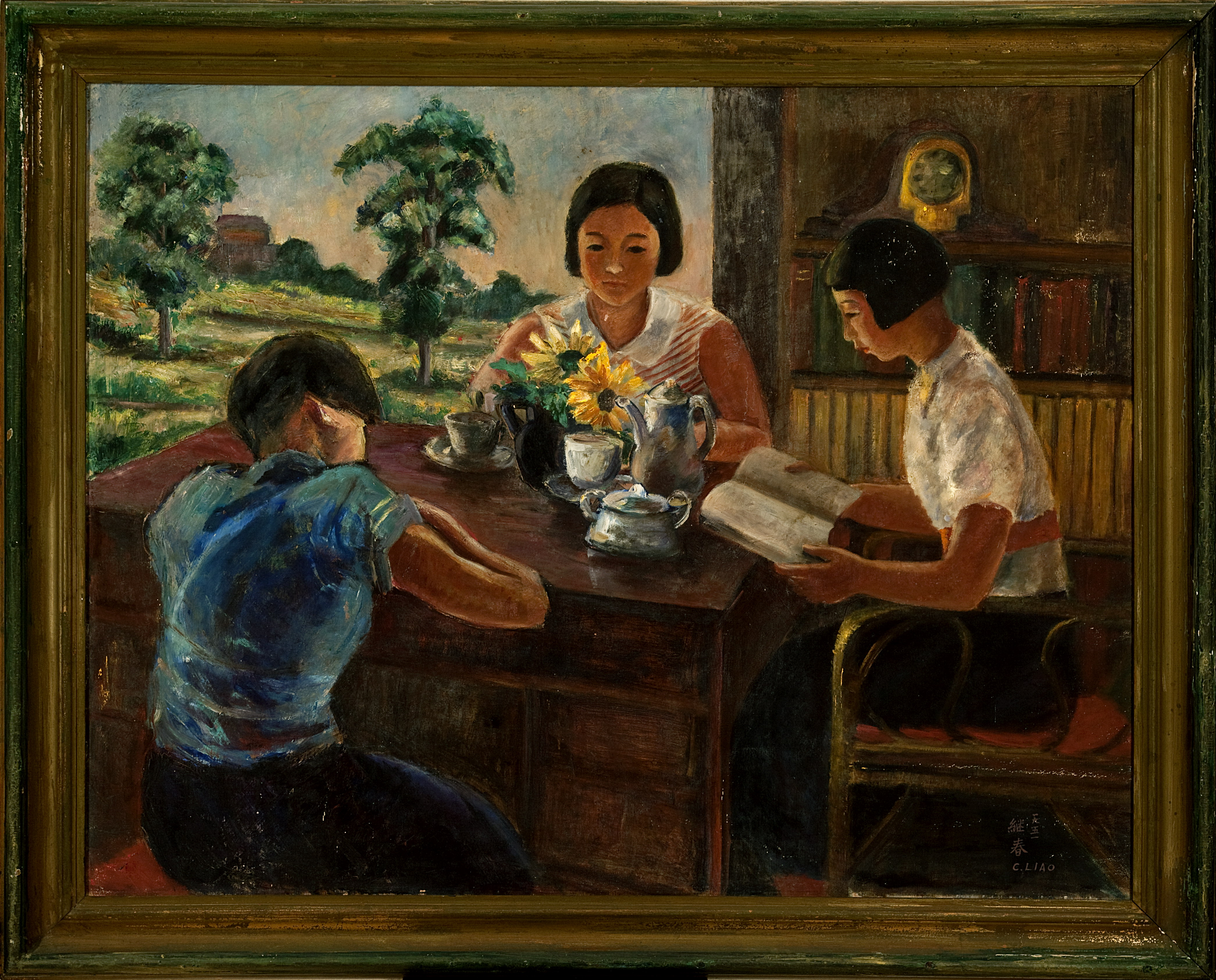 廖繼春　寂靜的書房（周秋雄提供）